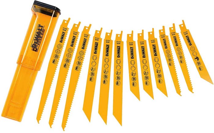 Tooled Up | Dewalt DeWalt DT2445 12 Piece Extreme Reciprocating Sabre Saw Blade Set Dewalt DeWalt DT2445 12 Piece Extreme Reciprocating Sabre Saw Blade Set
