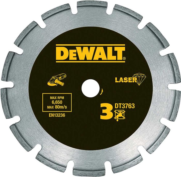 Tooled Up | Dewalt DeWalt Laser Welded Diamond Cutting Discs 125mm Dewalt DeWalt Laser Welded Diamond Cutting Discs 125mm