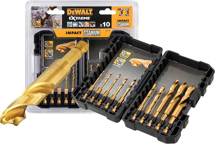 Tooled Up | Dewalt DeWalt 10 Piece Impact Drill Bit Set Dewalt DeWalt 10 Piece Impact Drill Bit Set