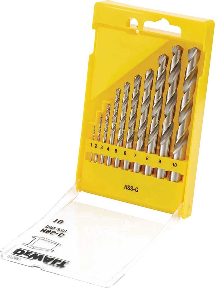 Tooled Up | Dewalt DeWalt 10 Piece HSS-G Metal Drill Bit Set Dewalt DeWalt 10 Piece HSS-G Metal Drill Bit Set