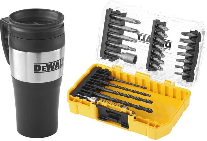 Tooled Up | Dewalt Dewalt DT70707 Drill Drive Set - 25 Piece & Mug Dewalt Dewalt DT70707 Drill Drive Set - 25 Piece & Mug