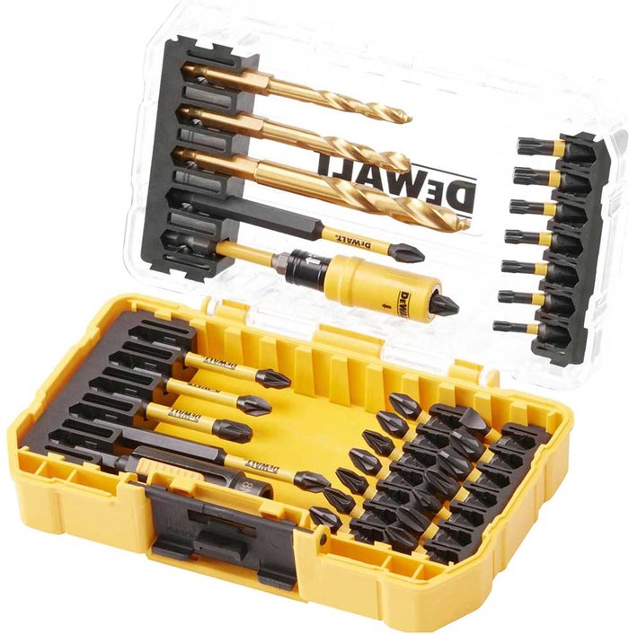 Tooled Up | Dewalt DeWalt 32 Piece FlexTorq Impact Screwdriver and Drill Bit Set in ToughCase Dewalt DeWalt 32 Piece FlexTorq Impact Screwdriver and Drill Bit Set in ToughCase