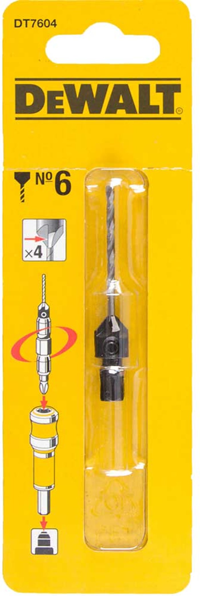 Tooled Up | Dewalt DeWalt Pilot Drill and Countersink Size 6 Dewalt DeWalt Pilot Drill and Countersink Size 6