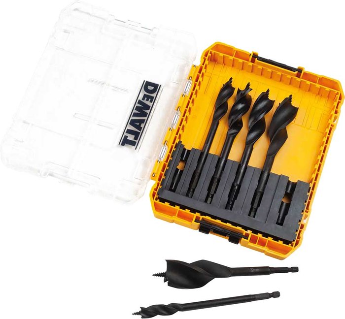 Tooled Up | Dewalt DeWalt 6 Piece 3 Flute Spade Bit Set Dewalt DeWalt 6 Piece 3 Flute Spade Bit Set