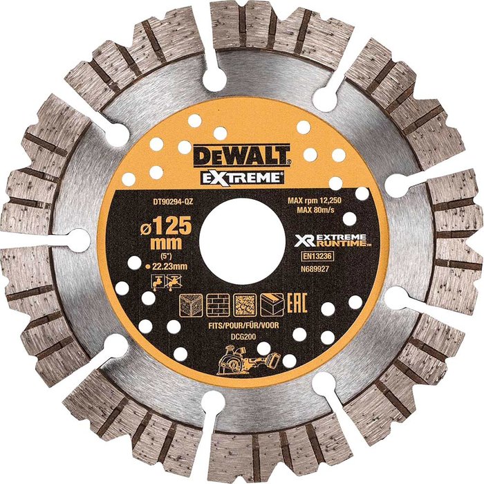 Tooled Up | Dewalt DeWalt Extreme Runtime 125mm Diamond Blade For Wall Chaser 125mm Dewalt DeWalt Extreme Runtime 125mm Diamond Blade For Wall Chaser 125mm