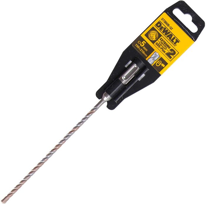 Tooled Up | Dewalt DeWalt Extreme 2 SDS Plus Masonry Drill Bit 5mm 210mm Dewalt DeWalt Extreme 2 SDS Plus Masonry Drill Bit 5mm 210mm