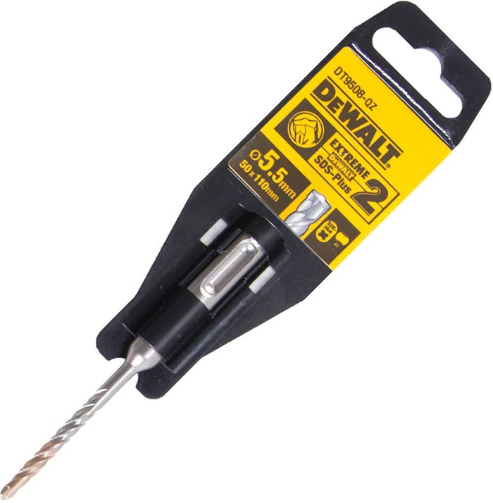Tooled Up | Dewalt DeWalt Extreme 2 SDS Plus Masonry Drill Bit 5.5mm 110mm Dewalt DeWalt Extreme 2 SDS Plus Masonry Drill Bit 5.5mm 110mm
