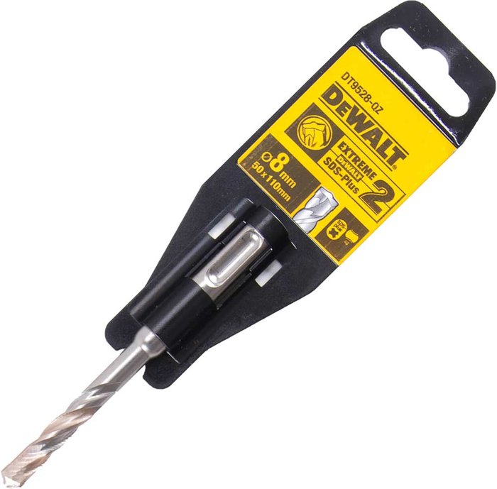 Tooled Up | Dewalt DeWalt Extreme 2 SDS Plus Masonry Drill Bit 8mm 110mm Dewalt DeWalt Extreme 2 SDS Plus Masonry Drill Bit 8mm 110mm