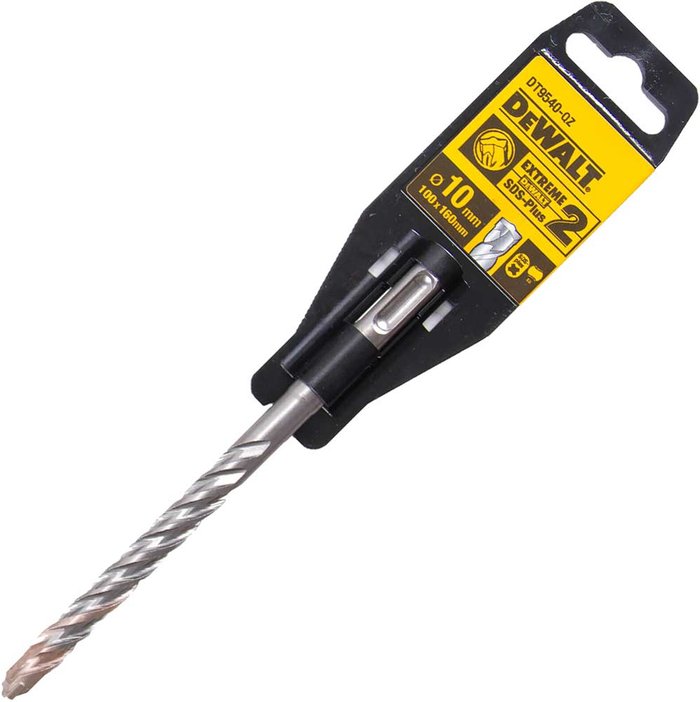 Tooled Up | Dewalt DeWalt Extreme 2 SDS Plus Masonry Drill Bit 10mm 110mm Dewalt DeWalt Extreme 2 SDS Plus Masonry Drill Bit 10mm 110mm