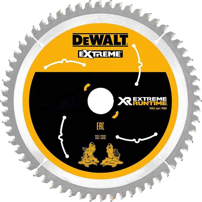 Tooled Up | Dewalt DeWalt Extreme Runtime Circular Saw Blade 190mm 60T 30mm Dewalt DeWalt Extreme Runtime Circular Saw Blade 190mm 60T 30mm