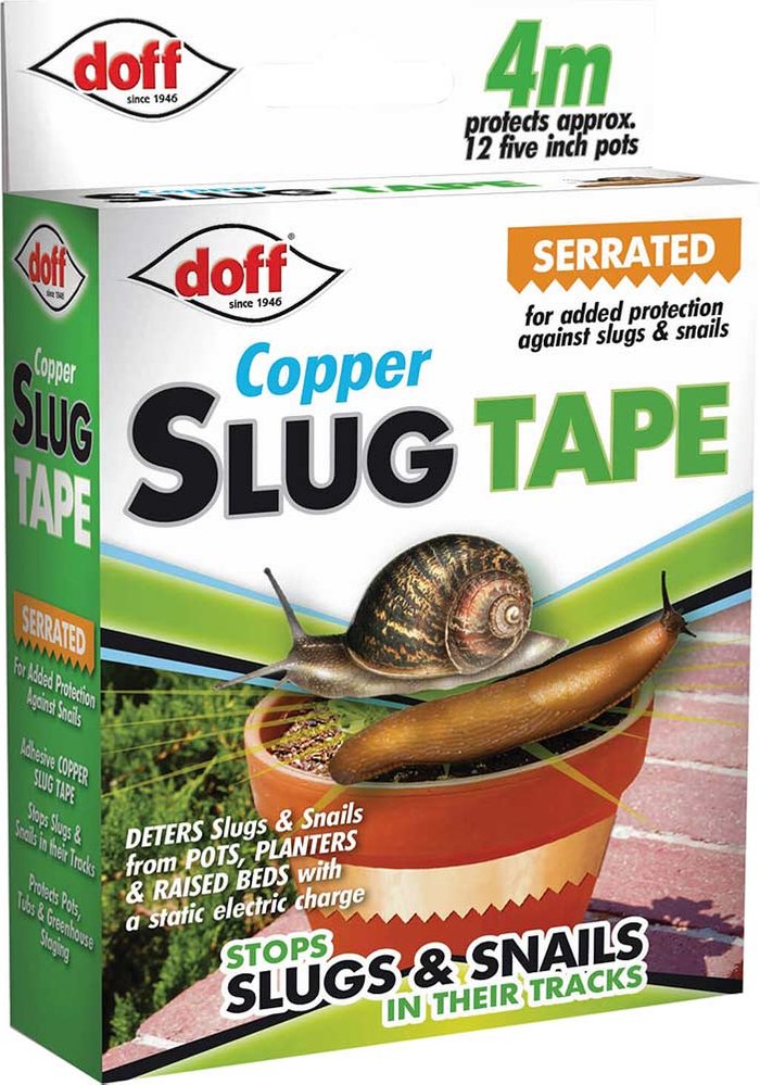 Tooled Up | Doff Doff Slug & Snail Adhesive Copper Tape - 4m Doff Doff Slug & Snail Adhesive Copper Tape - 4m