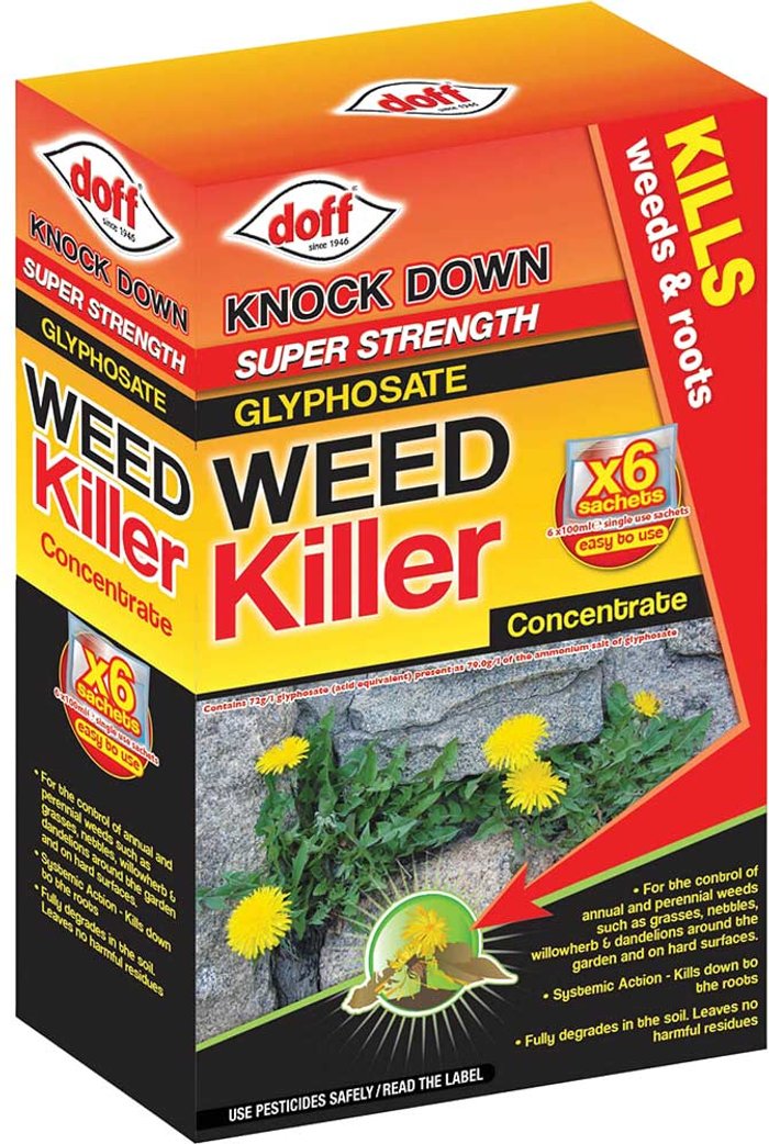 Tooled Up | Doff Doff Super Strength Glyphosate Weed Killer Concentrate Pack of 6 Doff Doff Super Strength Glyphosate Weed Killer Concentrate Pack of 6