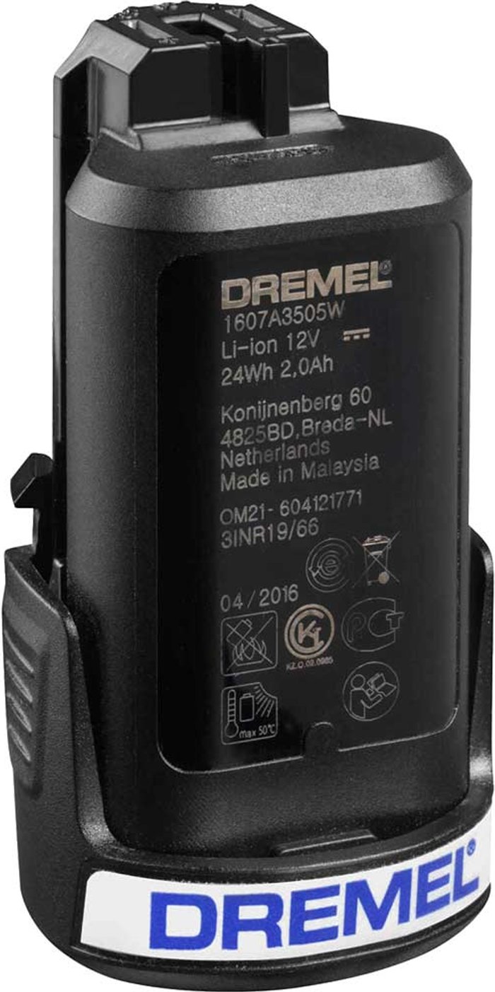 Tooled Up | Dremel Dremel 12v Li-Ion Battery for 8220 and 8300 Cordless Multi Tools 2ah Dremel Dremel 12v Li-Ion Battery for 8220 and 8300 Cordless Multi Tools 2ah