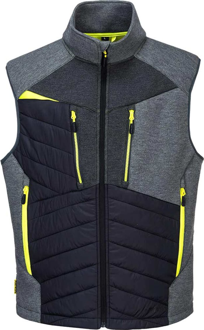 Tooled Up | Portwest Portwest DX4 Mens Hybrid Baffle Gilet Metal Grey L Portwest Portwest DX4 Mens Hybrid Baffle Gilet Metal Grey L