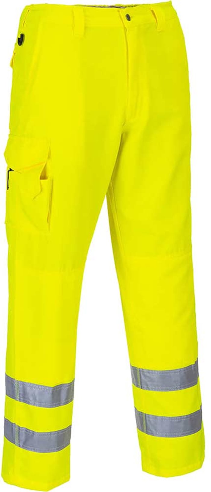 Tooled Up | Portwest Portwest E046 Mens Class 1 Hi Vis Combat Trousers Yellow XS 32 Portwest Portwest E046 Mens Class 1 Hi Vis Combat Trousers Yellow XS 32