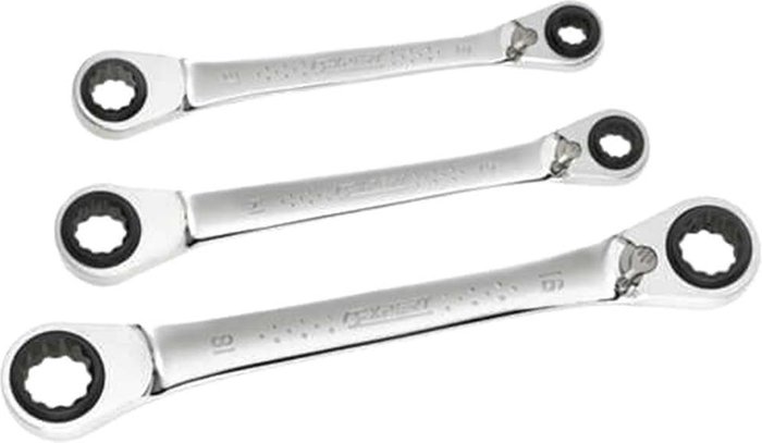 Tooled Up | Expert By Facom Expert by Facom 3 Piece Ratchet Ring Spanner Set Expert By Facom Expert by Facom 3 Piece Ratchet Ring Spanner Set