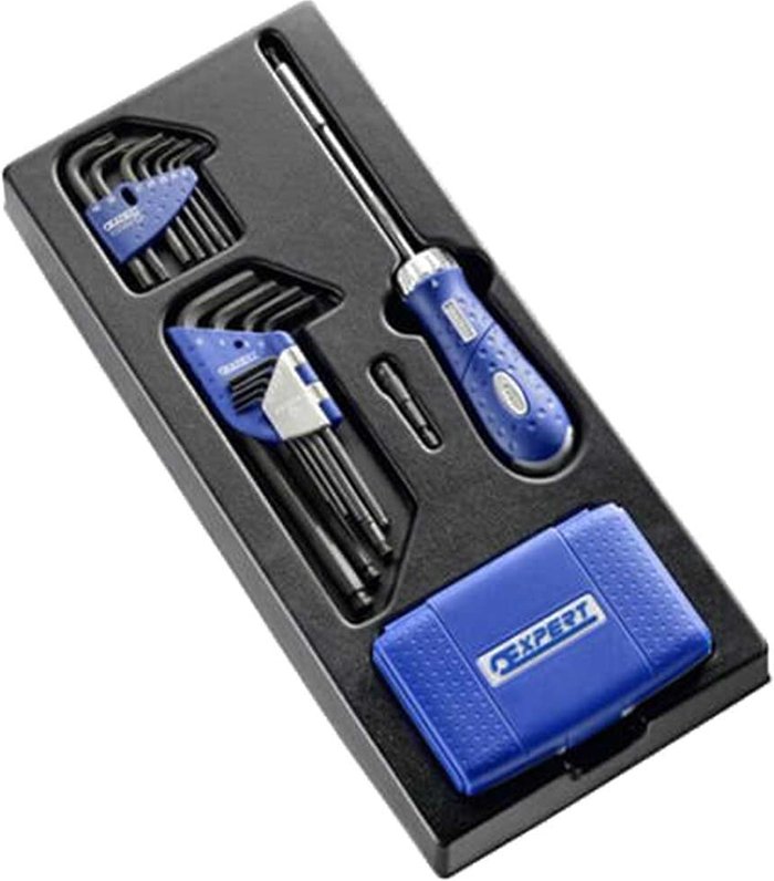 Tooled Up | Expert By Facom Expert by Facom 74 Piece Ratchet Screwdriver and Allen Key Set Metric in Module Tray Expert By Facom Expert by Facom 74 Piece Ratchet Screwdriver and Allen Key Set Metric in Module Tray