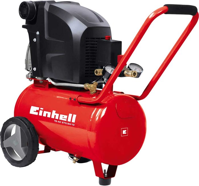 Tooled Up | Einhell Einhell TE-AC 270/24/10 Air Compressor 24 Litre Einhell Einhell TE-AC 270/24/10 Air Compressor 24 Litre