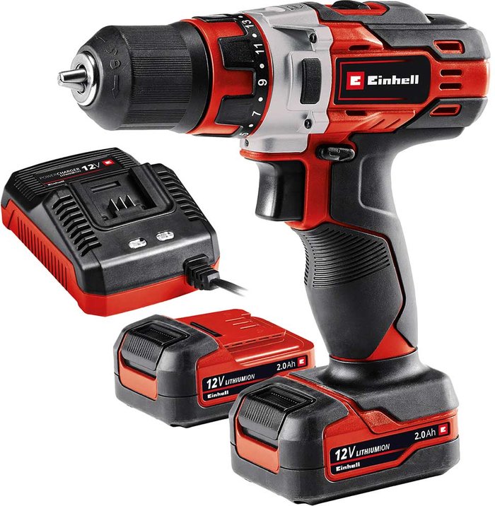 Tooled Up | Einhell Einhell TE-CD 12/1 Li 12v Cordless Drill Driver 2 x 2ah Li-ion Charger No Case Einhell Einhell TE-CD 12/1 Li 12v Cordless Drill Driver 2 x 2ah Li-ion Charger No Case