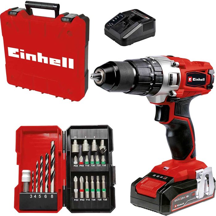 Tooled Up | Einhell Einhell Power X-change 18V Combi Drill With 22 Acc (1X2.5Ah) Einhell Einhell Power X-change 18V Combi Drill With 22 Acc (1X2.5Ah)