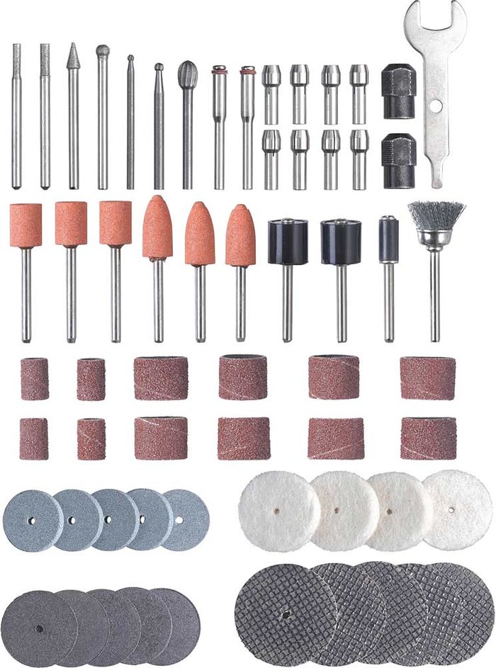 Tooled Up | Einhell Einhell 61 Piece Rotary Multi Tool Accessory Set Einhell Einhell 61 Piece Rotary Multi Tool Accessory Set