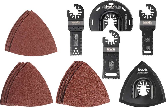 Tooled Up | Einhell Einhell 17 Piece Multi Tool Blade and Sanding Sheet Set Einhell Einhell 17 Piece Multi Tool Blade and Sanding Sheet Set