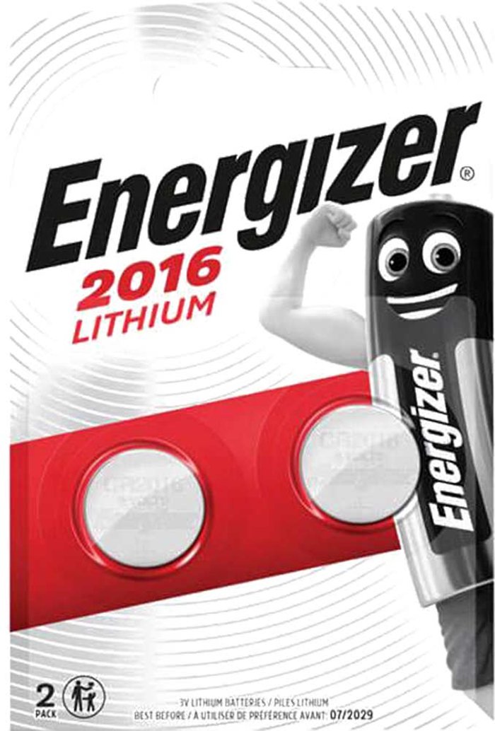 Tooled Up | Energizer Energizer 2016/CR2016 Lithium Speciality Batteries (Pack of 2) 626986 Energizer Energizer 2016/CR2016 Lithium Speciality Batteries (Pack of 2) 626986