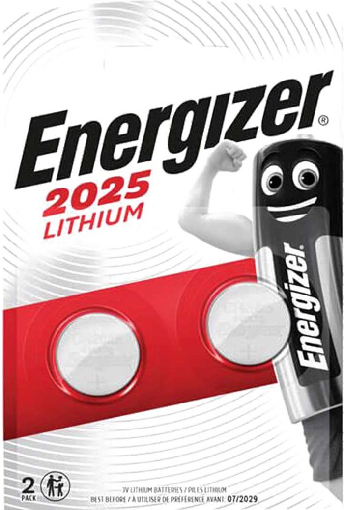 Tooled Up | Energizer Energizer CR2025 Coin Lithium Battery Pack of 2 Energizer Energizer CR2025 Coin Lithium Battery Pack of 2