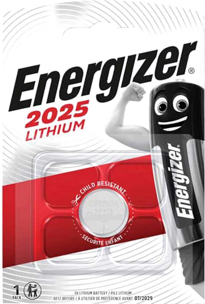 Tooled Up | Energizer Energizer CR2025 Coin Lithium Battery Pack of 1 Energizer Energizer CR2025 Coin Lithium Battery Pack of 1
