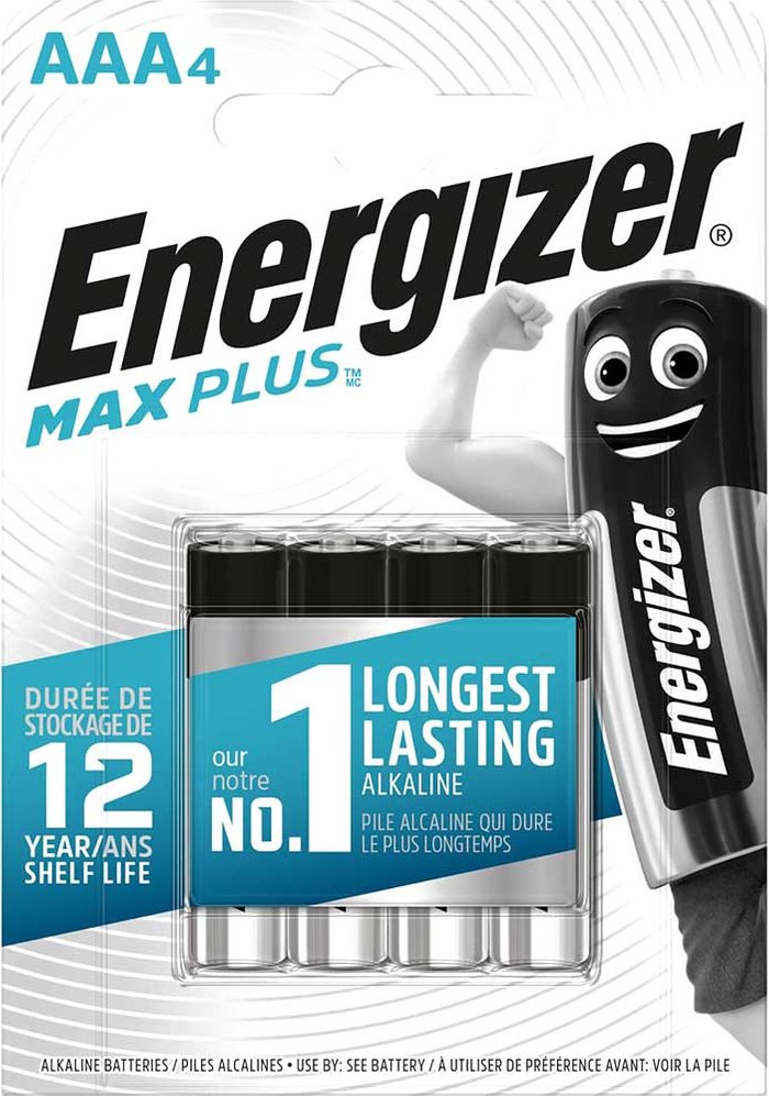 Tooled Up | Energizer Energizer Max Plus AAA Batteries 4 Pack Energizer Energizer Max Plus AAA Batteries 4 Pack