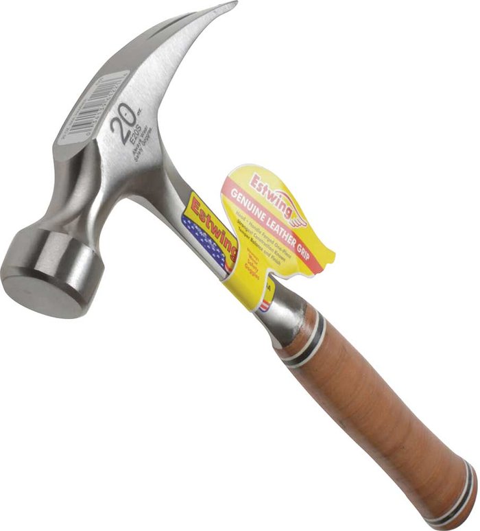 Tooled Up | Estwing Estwing Straight Claw Hammer Vinyl Grip 20oz Estwing Estwing Straight Claw Hammer Vinyl Grip 20oz