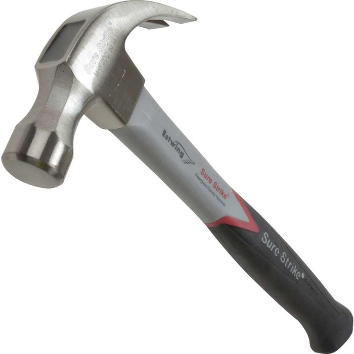 Tooled Up | Estwing Estwing Surestrike Curved Claw Hammer 560g Estwing Estwing Surestrike Curved Claw Hammer 560g