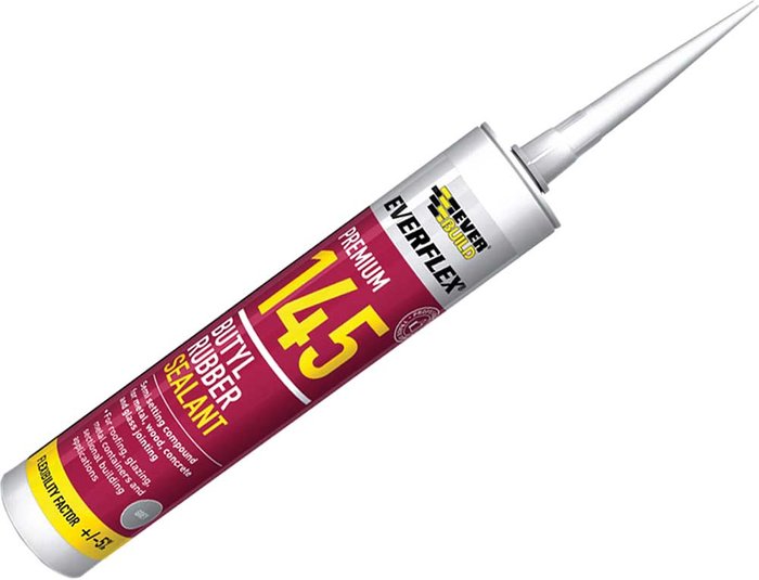 Tooled Up | Everbuild Everbuild 145 Butyl Rubber C3 Sealant 310ml Everbuild Everbuild 145 Butyl Rubber C3 Sealant 310ml