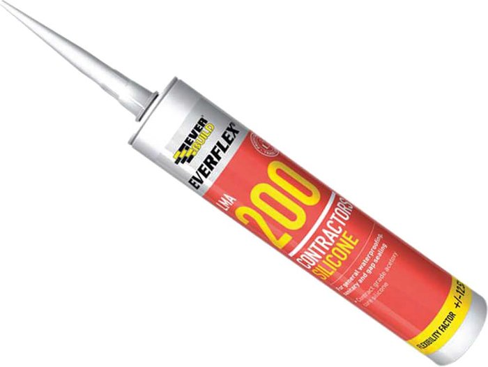 Tooled Up | Everbuild Everbuild Contractors Silicone Sealant Clear 295ml Everbuild Everbuild Contractors Silicone Sealant Clear 295ml