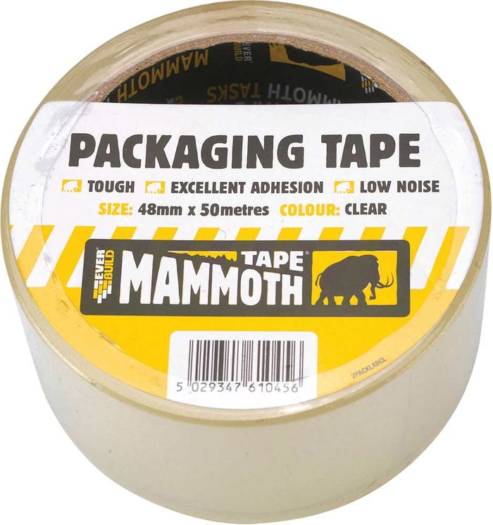 Tooled Up | Everbuild Everbuild Packaging Tape Clear 48mm 50m Everbuild Everbuild Packaging Tape Clear 48mm 50m