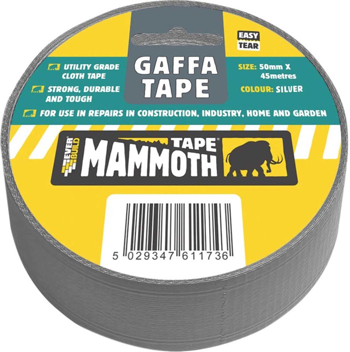 Tooled Up | Everbuild Everbuild Gaffa Tape Silver 50mm 45m Everbuild Everbuild Gaffa Tape Silver 50mm 45m