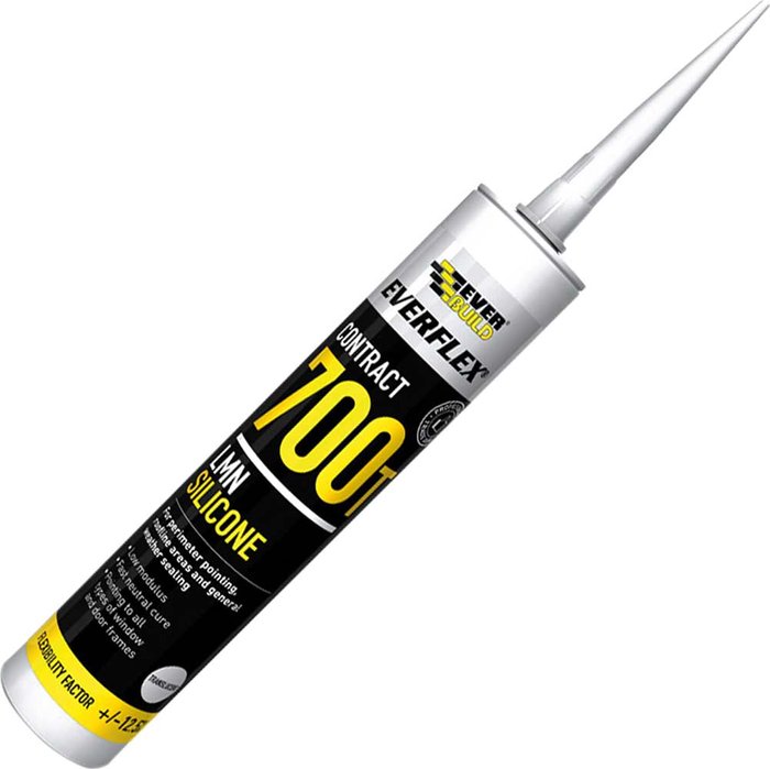 Tooled Up | Everbuild Everbuild Silicone Sealant Clear 310ml Everbuild Everbuild Silicone Sealant Clear 310ml