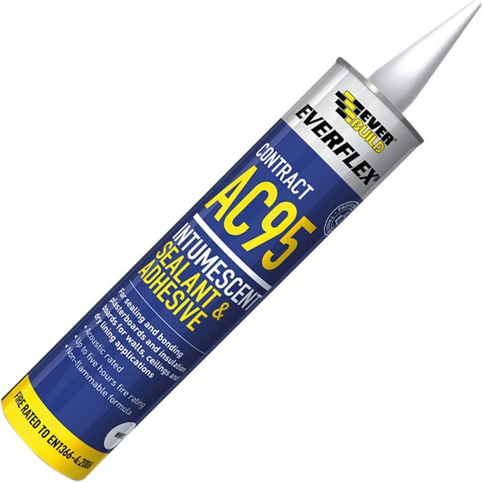 Tooled Up | Everbuild Everbuild Intumescent Acoustic Sealant 900ml Everbuild Everbuild Intumescent Acoustic Sealant 900ml
