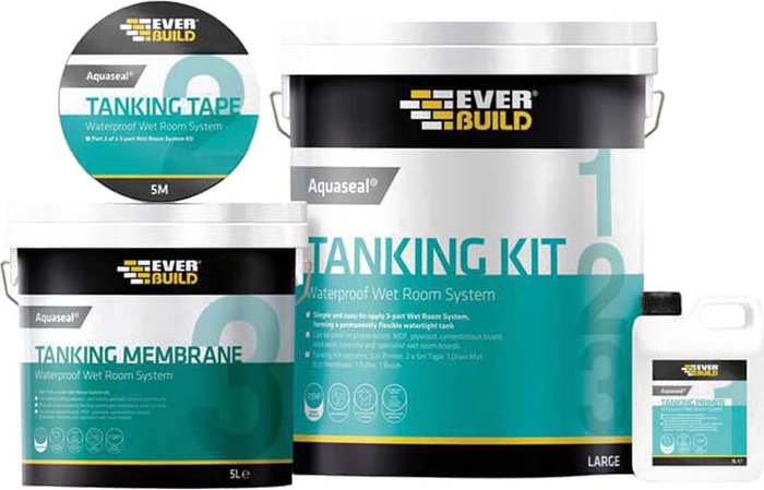 Tooled Up | Everbuild Everbuild Aquaseal Wet Room System Kit M Everbuild Everbuild Aquaseal Wet Room System Kit M
