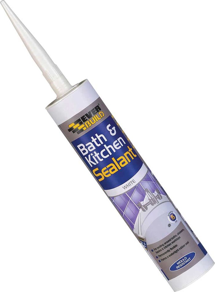 Tooled Up | Everbuild Everbuild Bath and Kitchen Sealant White 310ml Everbuild Everbuild Bath and Kitchen Sealant White 310ml