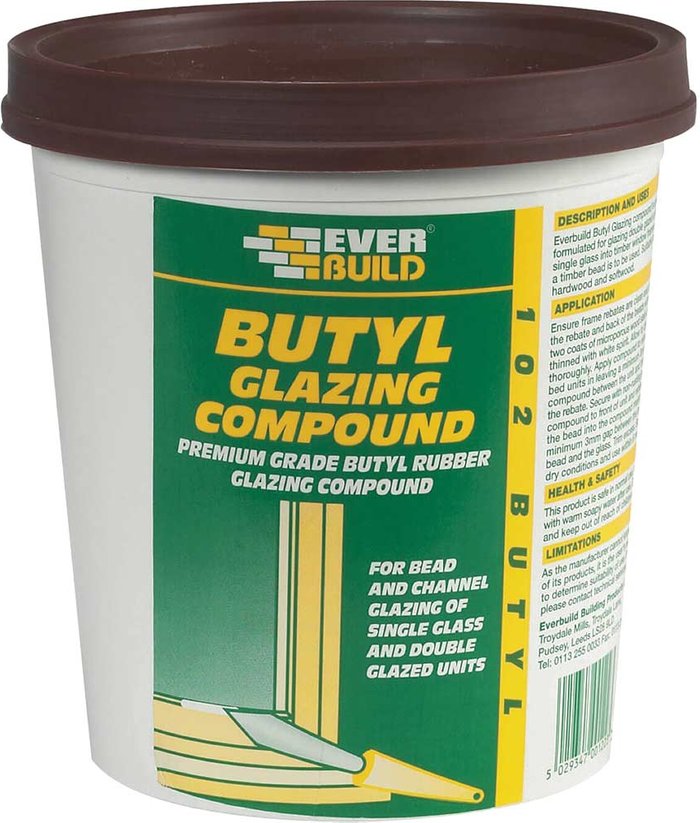 Tooled Up | Everbuild Everbuild Butyl Glazing Compound Brown 2kg Everbuild Everbuild Butyl Glazing Compound Brown 2kg