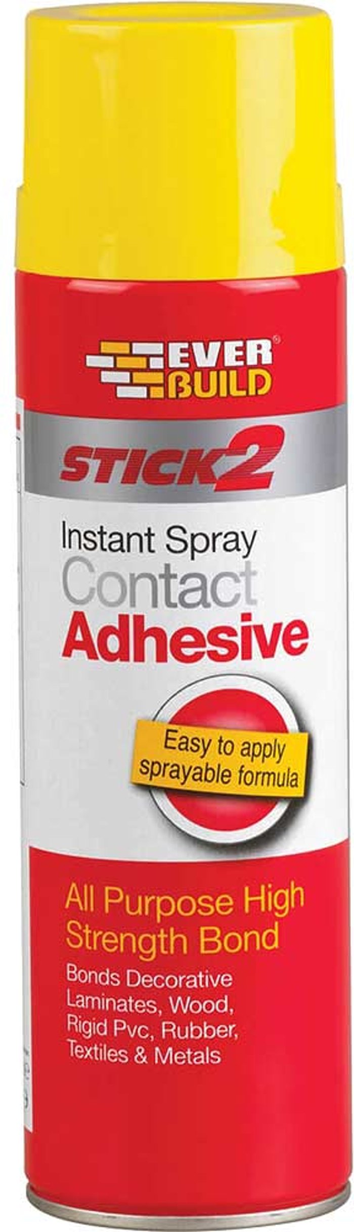 Tooled Up | Everbuild Everbuild Stick 2 Spray Contact Adhesive 500ml Everbuild Everbuild Stick 2 Spray Contact Adhesive 500ml