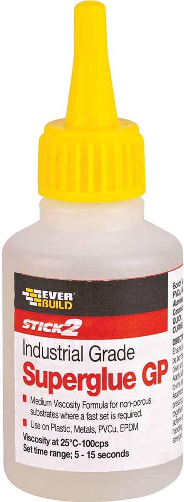 Tooled Up | Everbuild Everbuild Industrial General Purpose Super Glue 50ml Everbuild Everbuild Industrial General Purpose Super Glue 50ml