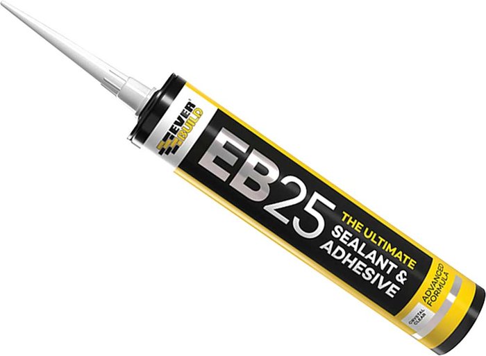 Tooled Up | Everbuild Everbuild E2525 Hybrid Sealant Adhesive Clear 300ml Everbuild Everbuild E2525 Hybrid Sealant Adhesive Clear 300ml