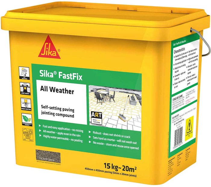 Tooled Up | SIKA Sika FastFix All Weather Stone Paving Jointing Compound - 15 kg SIKA Sika FastFix All Weather Stone Paving Jointing Compound - 15 kg