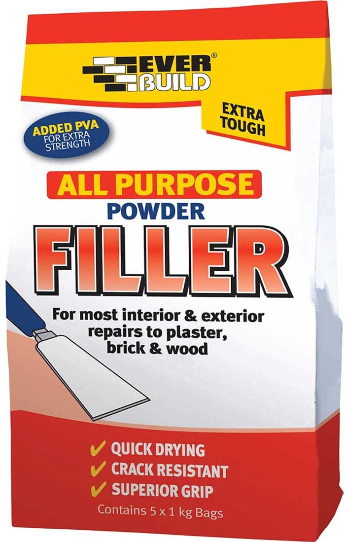 Tooled Up | Everbuild Everbuild All Purpose Powder Filler 5kg Everbuild Everbuild All Purpose Powder Filler 5kg