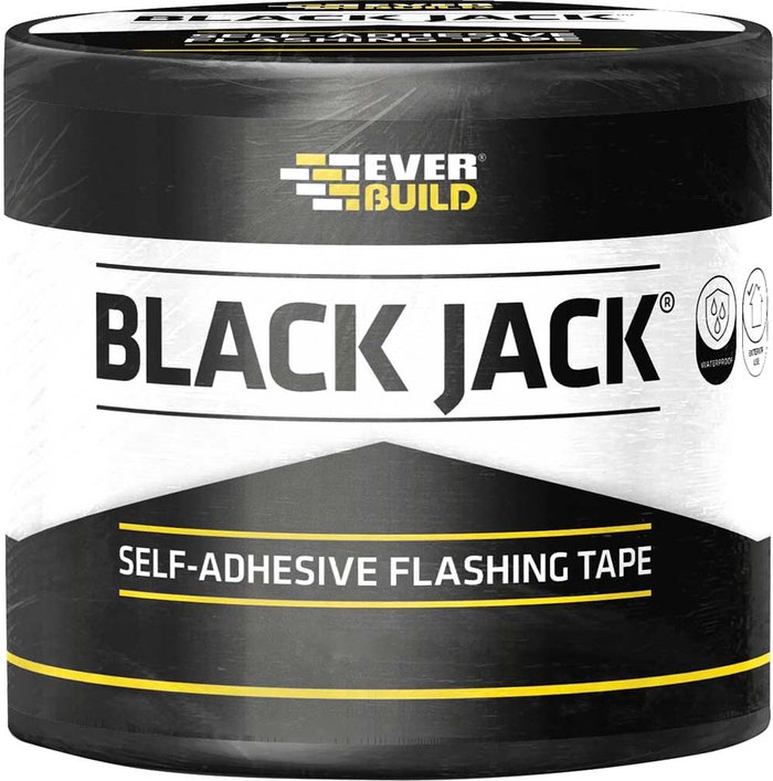Tooled Up | Everbuild Everbuild Black Jack DIY Flashing Tape 225mm 3m Everbuild Everbuild Black Jack DIY Flashing Tape 225mm 3m