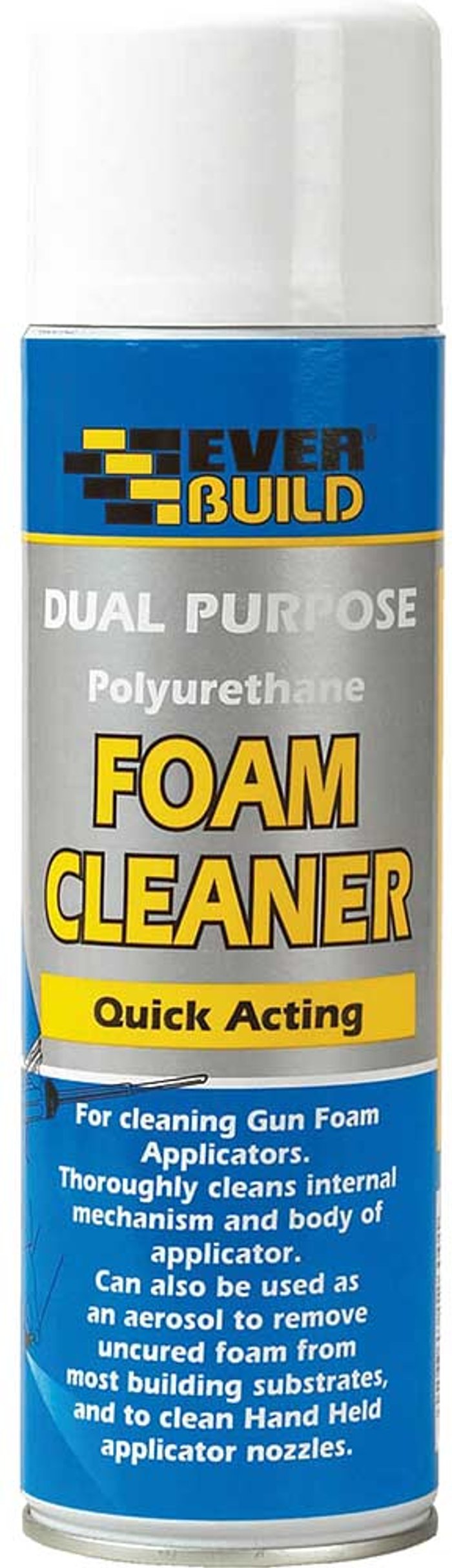 Tooled Up | Everbuild Everbuild Dual Purpose Foam Cleaner 500ml Everbuild Everbuild Dual Purpose Foam Cleaner 500ml