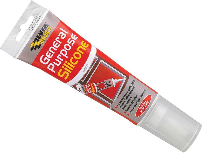 Tooled Up | Everbuild Everbuild Easi Squeeze General Purpose Silicone Sealant Clear 80ml Everbuild Everbuild Easi Squeeze General Purpose Silicone Sealant Clear 80ml