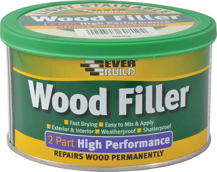 Tooled Up | Everbuild Everbuild 2 Part High Performance Wood Filler Light 500g Everbuild Everbuild 2 Part High Performance Wood Filler Light 500g